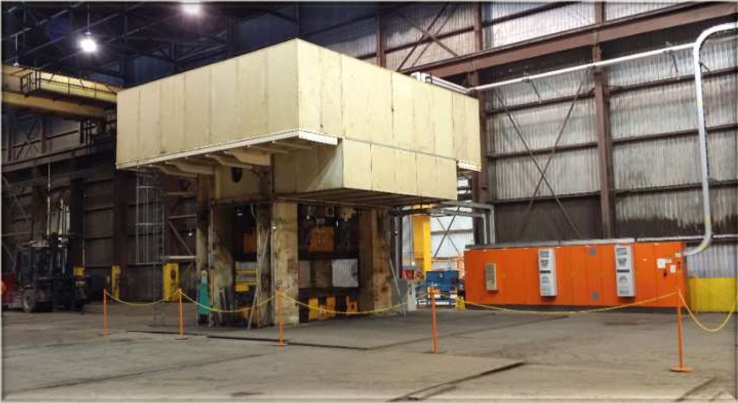Siempelkamp 7800 Ton Hydraulic Press, Machine ID:9267 Siempelkamp 7800 Ton Hydraulic Press, Machine ID:9267
